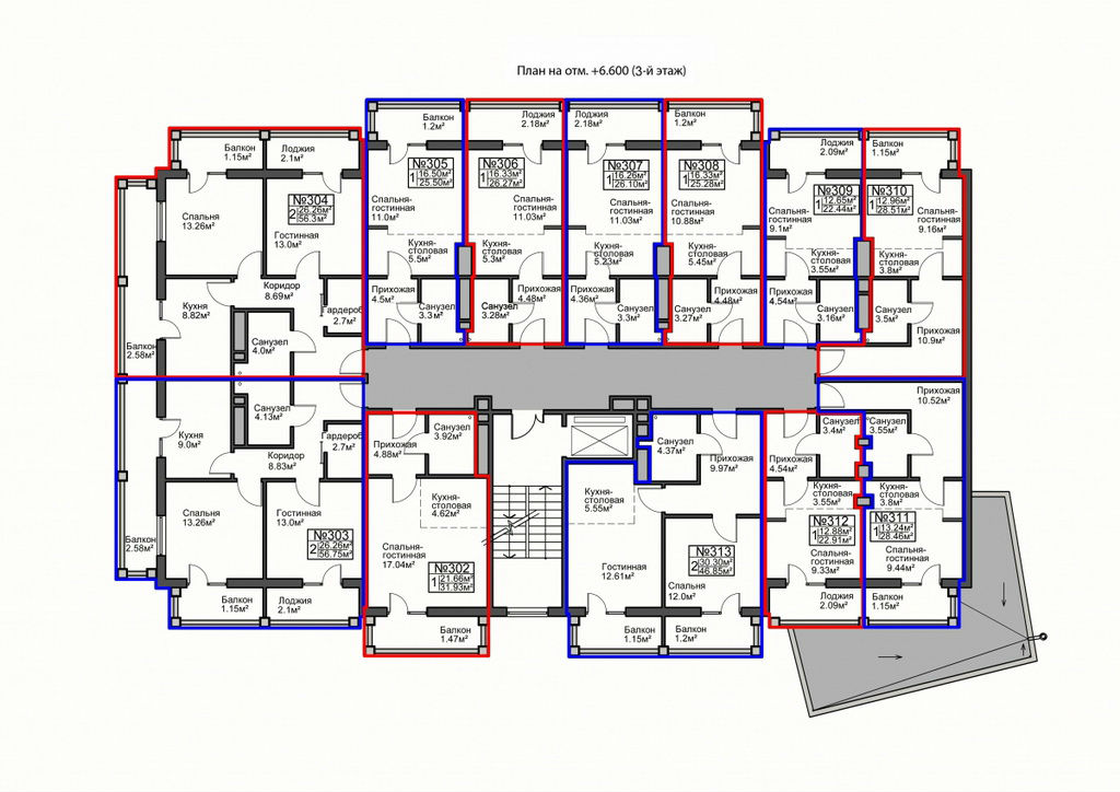 План, ЖК Британский Дом, 3 этаж