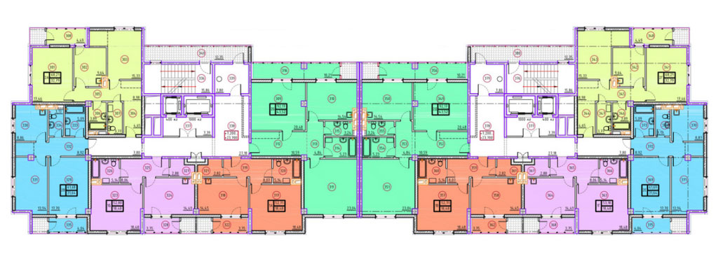 План, ЖК Дипломат, типовой этаж