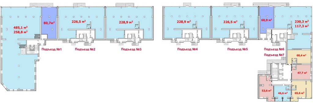План, Немецкий проект на Клочковской, 1 этаж