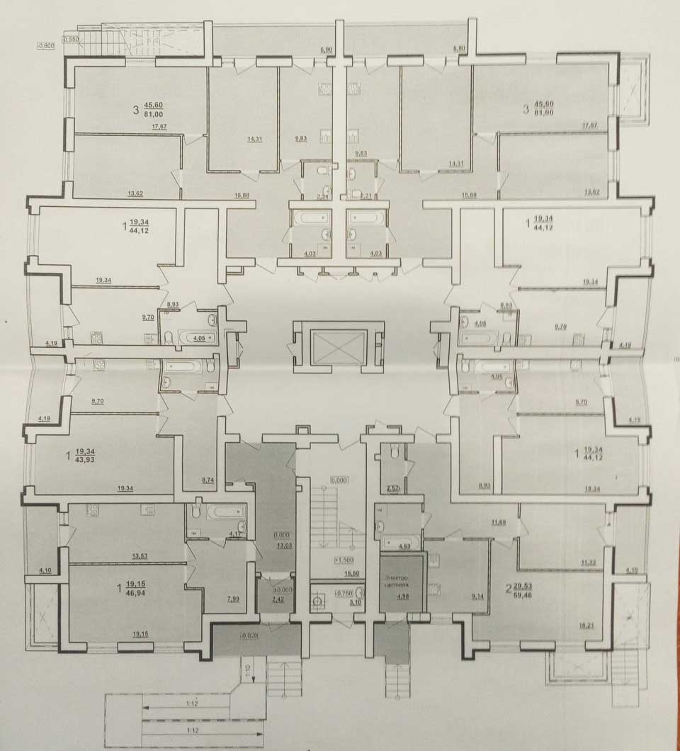 План, ЖК Масельского, дом 5, 1 этаж